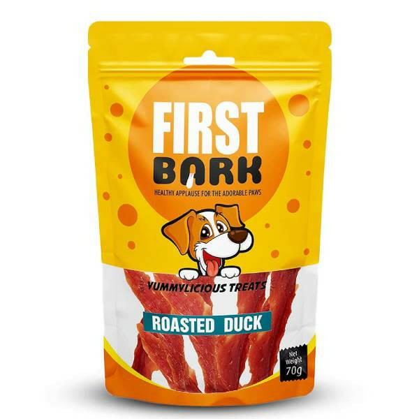 Roasted duck treats for dogs