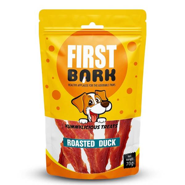 Roasted duck treats for dogs