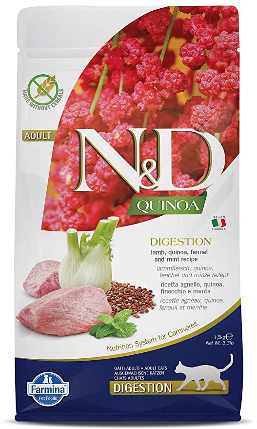 Farmina Dry Food N&D Quinoa Cat Digestion Lamb Adult