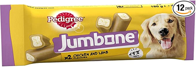 Pedigree Jumbone Adult Dog Treats 180 g (Pack of 6)