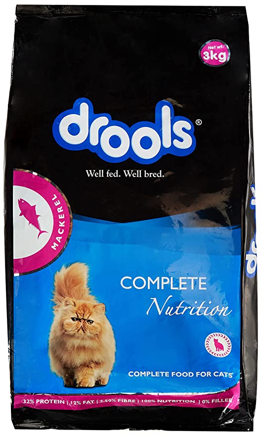 Drools Adult Dry Cat Food, Mackerel