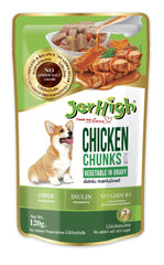 Healthy chicken and vegetable meal for dogs