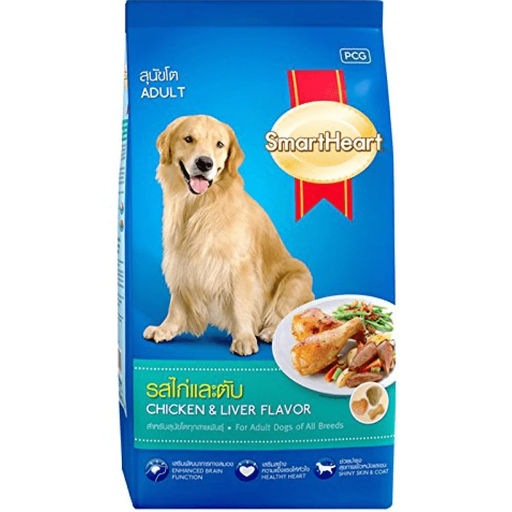 Premium chicken and liver dog food
