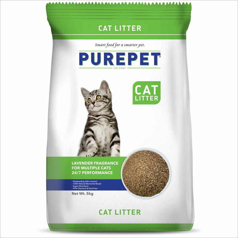 Purepet Lavender Fragrance Clumping Cat Litter