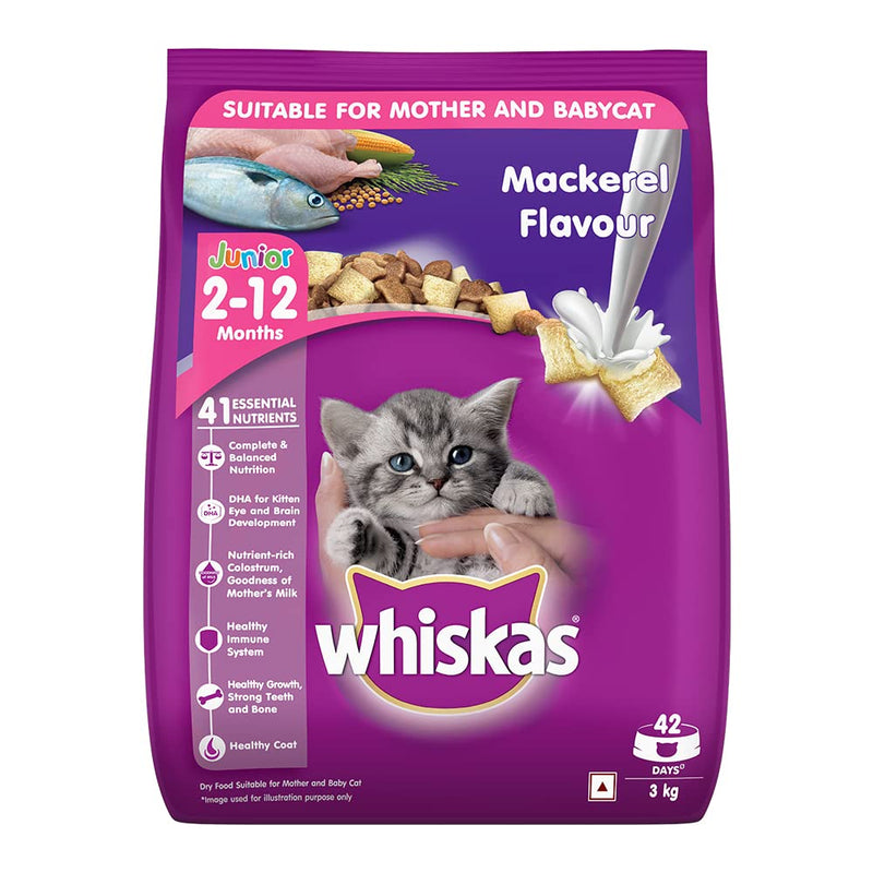 WHISKAS  Kitten Dry Food, Mackerel