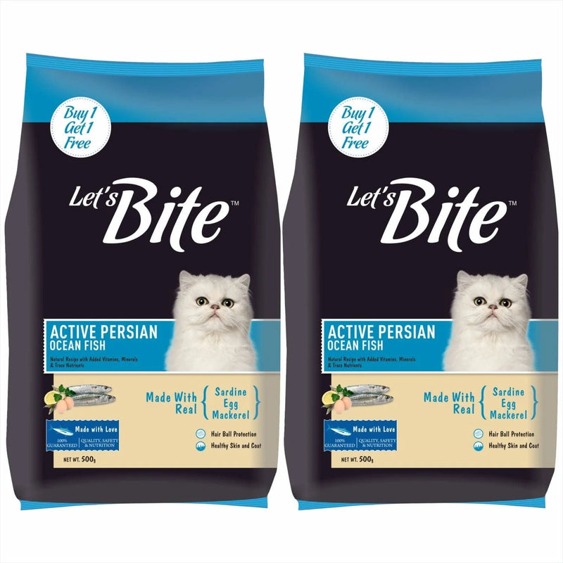 Let's Bite Active Persian Ocean Fish Cat Dry Food (Buy 1 Get 1 Free)