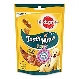 Pedigree Tasty Minis Cubes Puppy Dog Treat 125 g (Pack 0f 6)