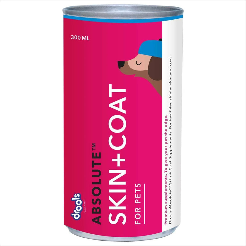 Drools Absolute Skin & Coat Syrup Supplement for Dogs 300ml