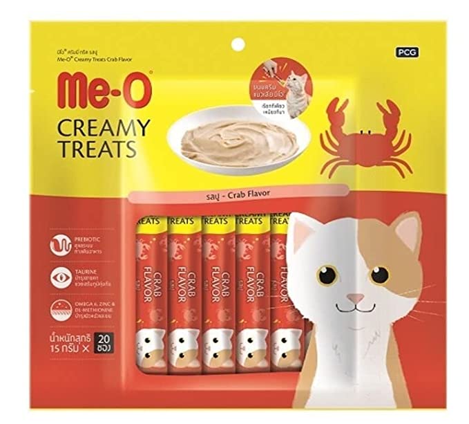 Me-O Creamy Treats for Cats of All Life Stages, 300g (Crab)