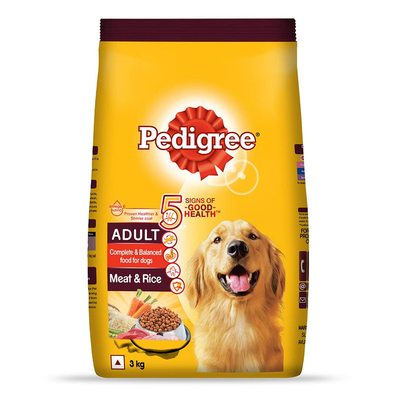 Pedigree Adult Dog Food Meat and Rice