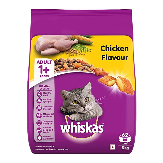 WHISKAS Adult Dry Food, Chicken