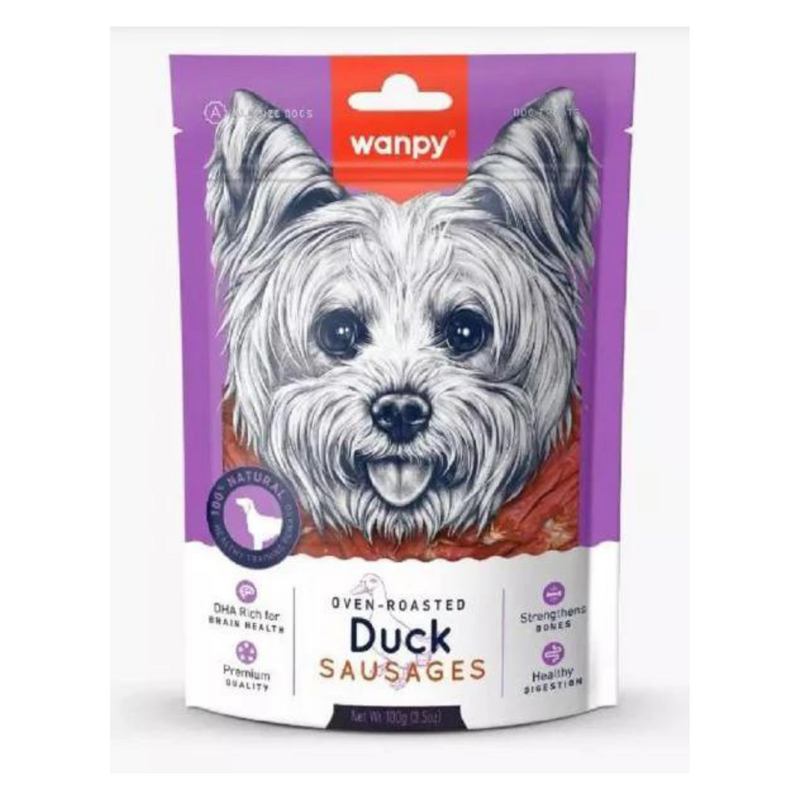 Wanpy Oven Roasted Duck Sausages – Dog Treats