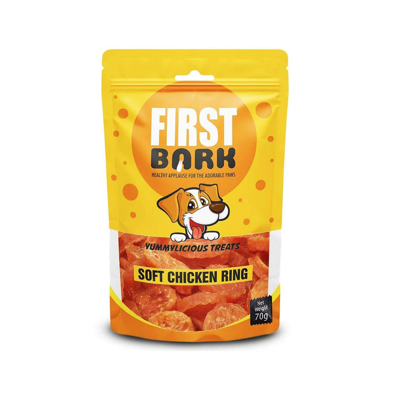 First Bark Yummylicious Treats Soft Chicken Ring, Medium, 70 g