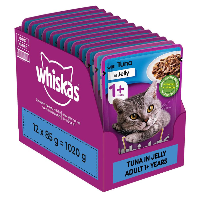 Whiskas Adult Wet Cat Food Tuna in Jelly