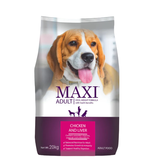 Maxi Chicken & Liver Adult Dog Dry Food 20 kg