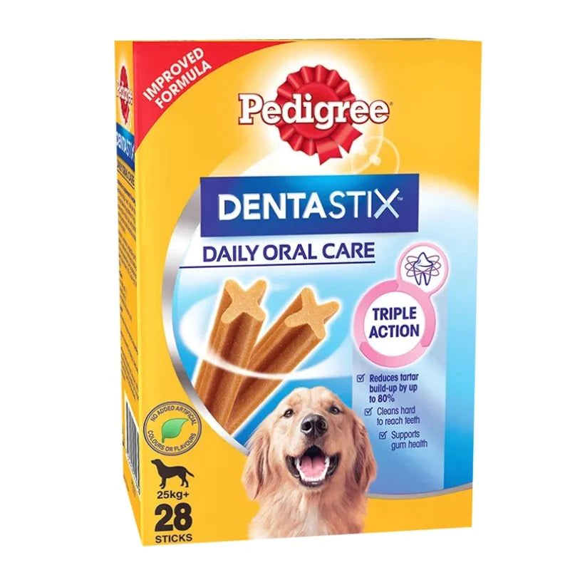 Pedigree Dentastix Oral Care for Adult Large Breed of 25 kg+ Dog Treats, 270 g