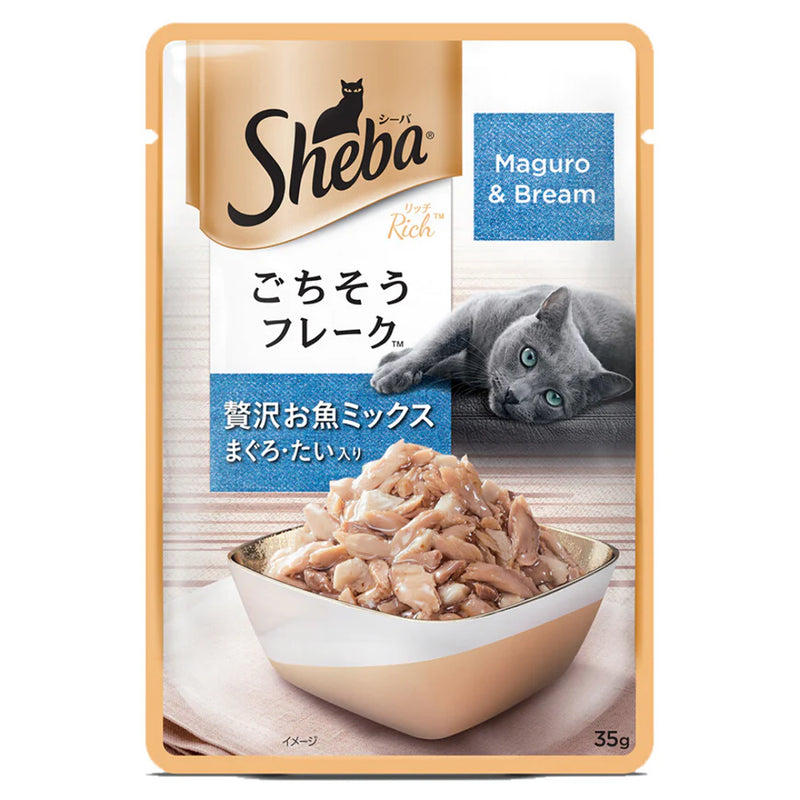 Sheba Maguro & Bream Fish Mix Premium Cat Wet Food, 35g