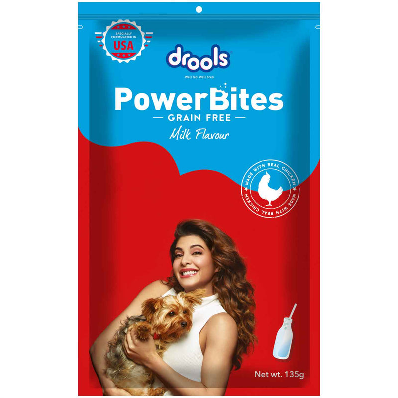 Drools Power Bites Milk Flavour Dog Treats 135 g