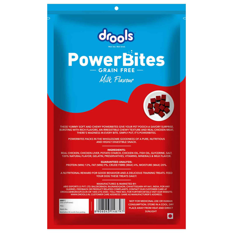 Drools Power Bites Milk Flavour Dog Treats 135 g