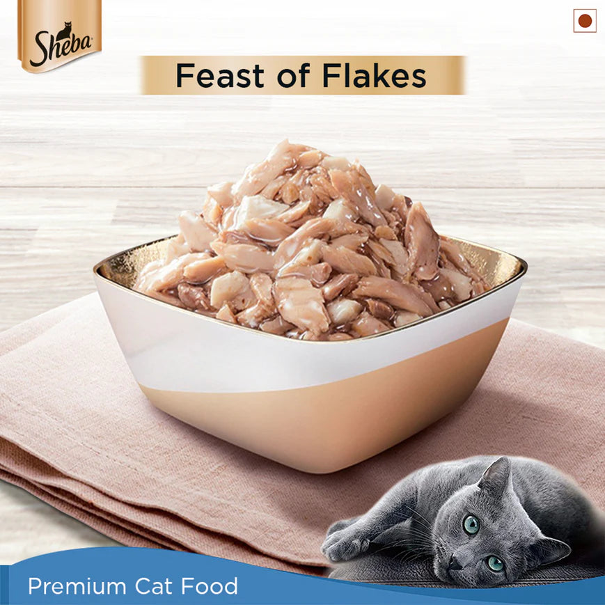 Premium cat food with tuna and bream
