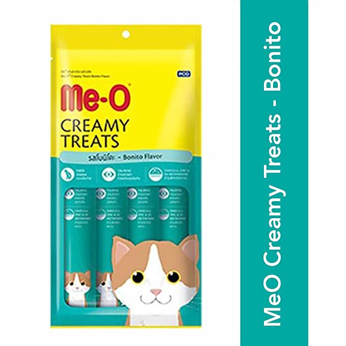 Me-O Creamy Treats for Cats, 300g (Flavour: Tuna & Bonito)