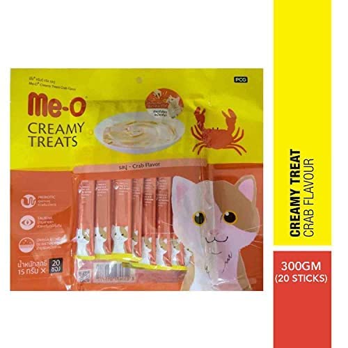 Me-O Creamy Treats for Cats of All Life Stages, 300g (Crab)