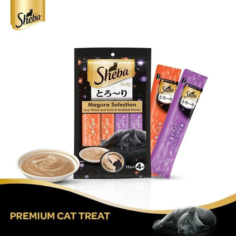 Sheba Melty Maguro Tuna & Seafood Flavour Cat Treat, 48 g