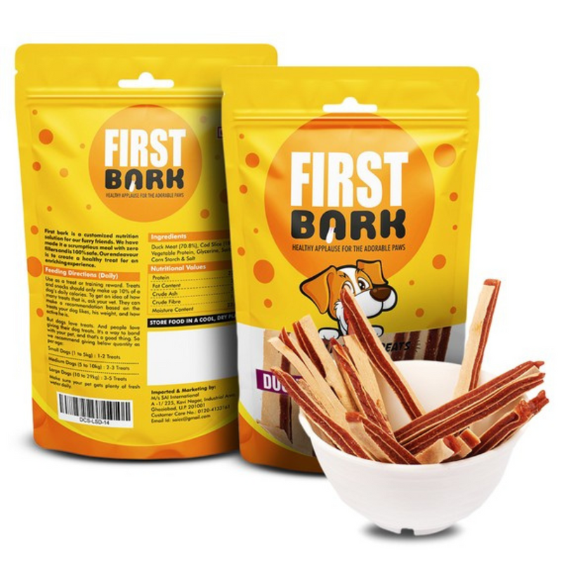 FirstBark Dog Treats- Duck & Cod Sandwich, 70 g