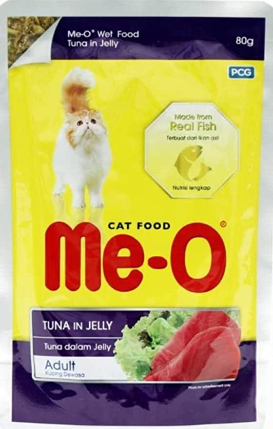 Me-O Wet Food Tuna in Jelly, 85 g (Pack of 12)