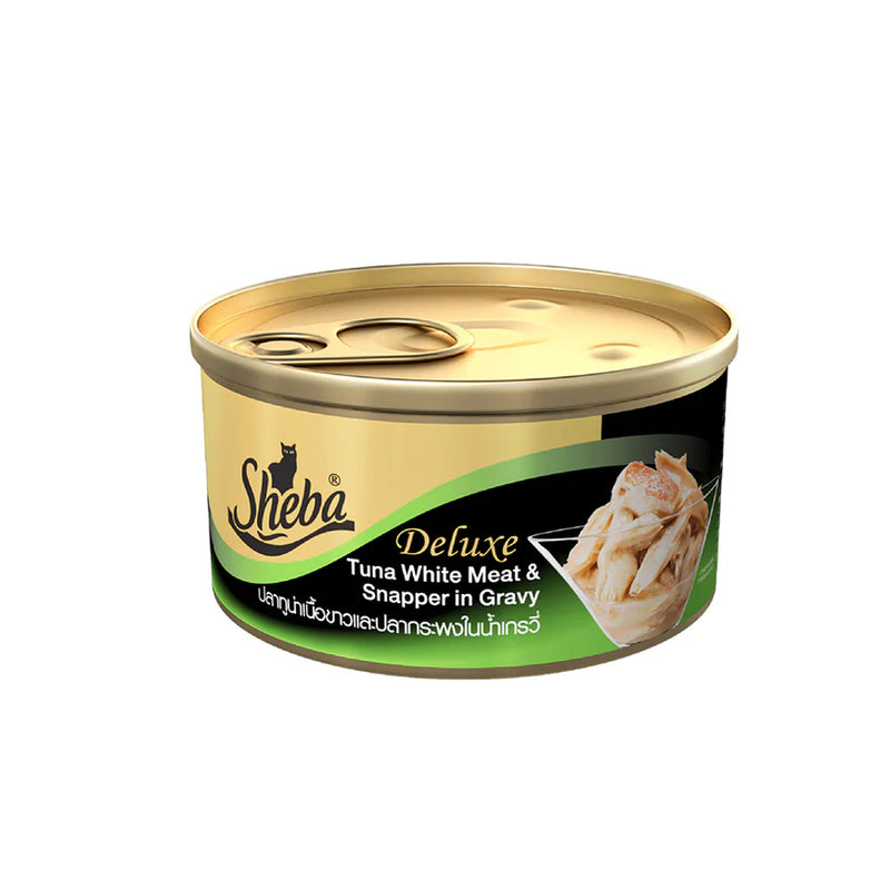 Sheba Tuna & Snapper in Gravy Adult Wet Cat Food, 85 gm