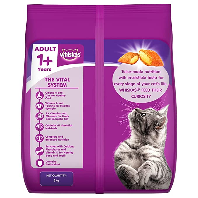 WHISKAS Adult Dry Food, Mackerel