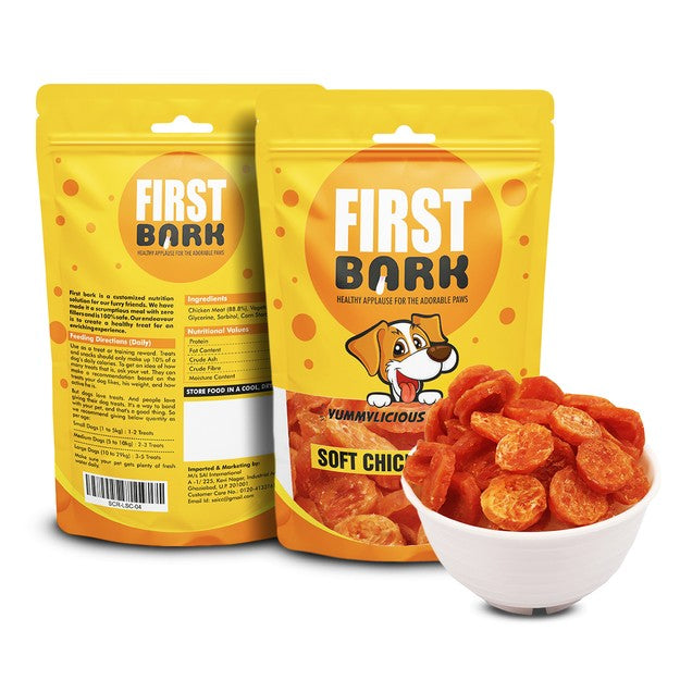 First Bark Soft Chicken Ring Dog Treats, 70 g