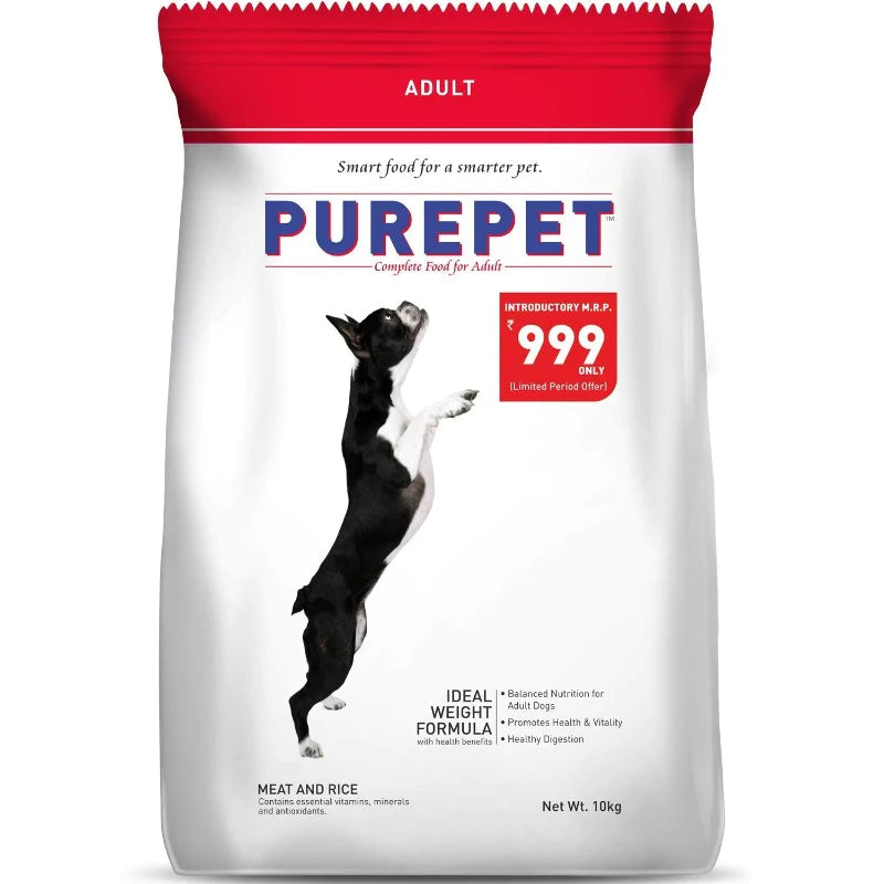 Purepet Dry Dog Food Meat and Rice