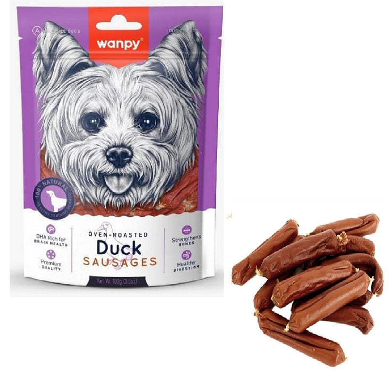 Wanpy Oven Roasted Duck Sausages – Dog Treats