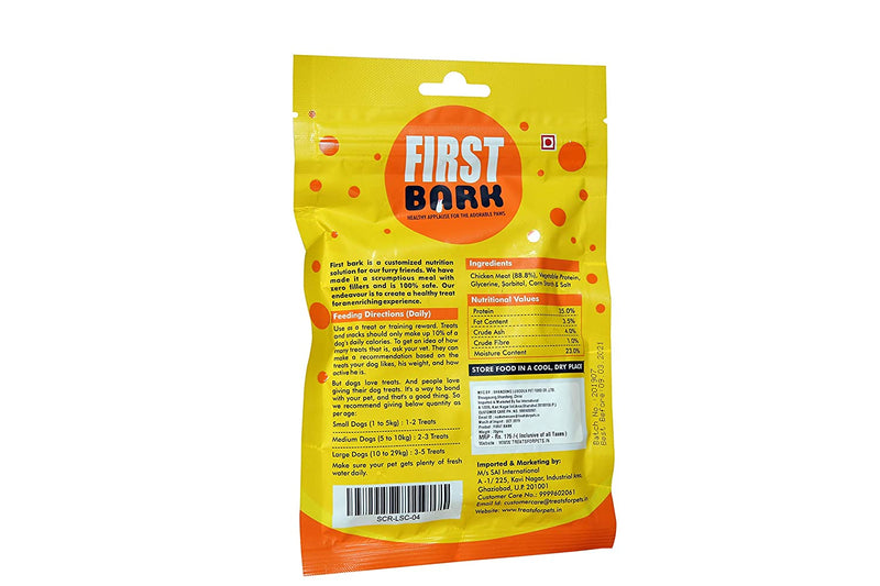 First Bark Yummylicious Treats Soft Chicken Ring, Medium, 70 g