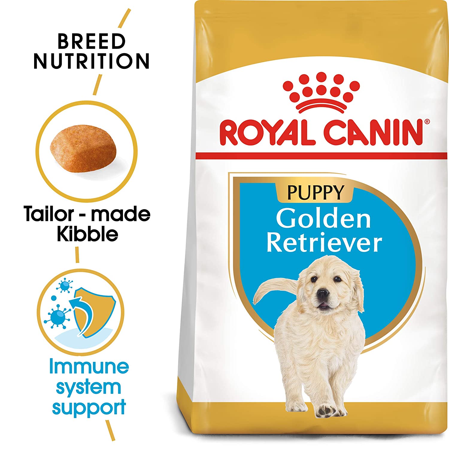 Royal Canin puppy food for Golden Retriever breed.