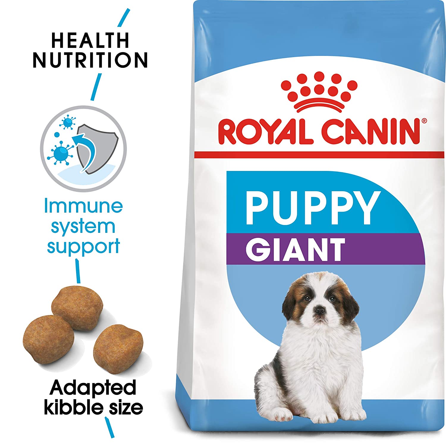 Nutrient-packed food for young large dogs