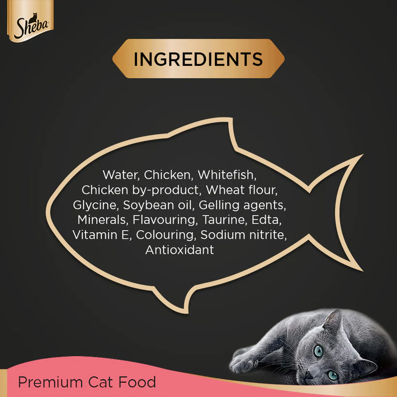 Sheba Fine Adult Chicken Premium Loaf Wet Kitten Food, 35 g