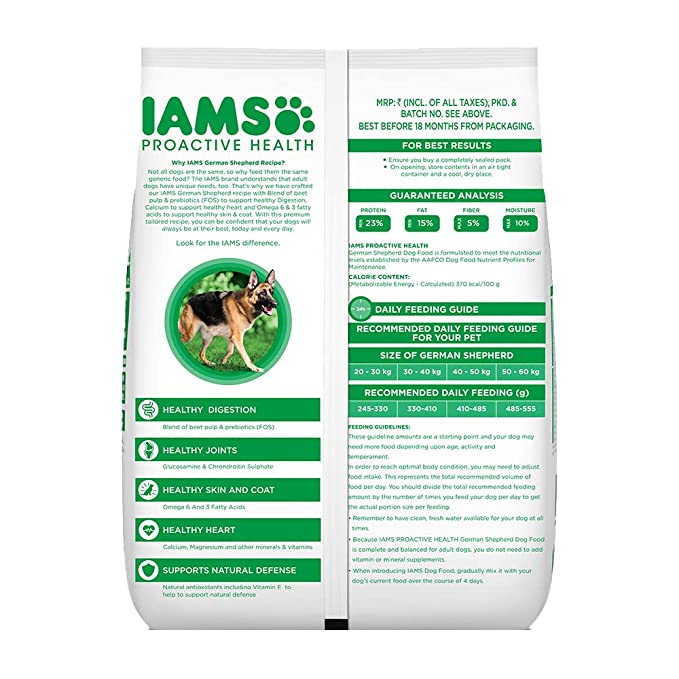 IAMS Proactive Health Adult German Shepherd Premium Dog Dry Food