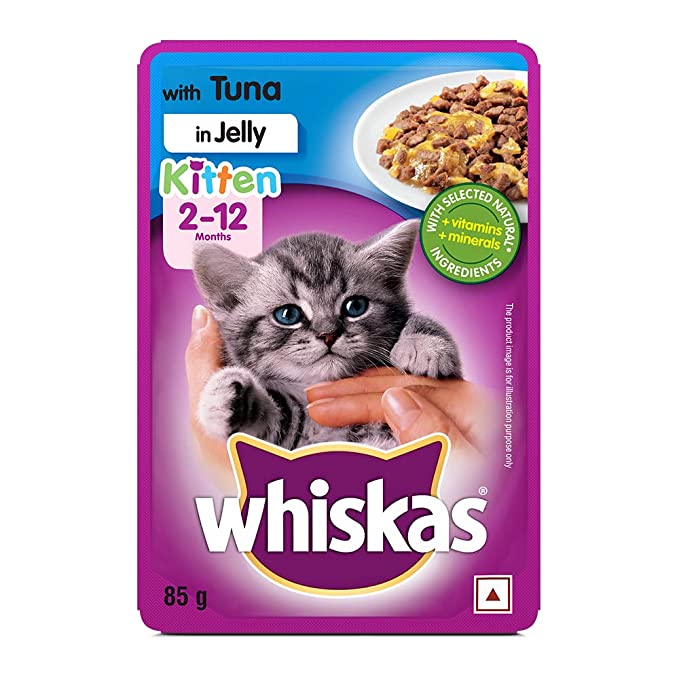 Whiskas Kitten Wet Cat Food Tuna in Jelly