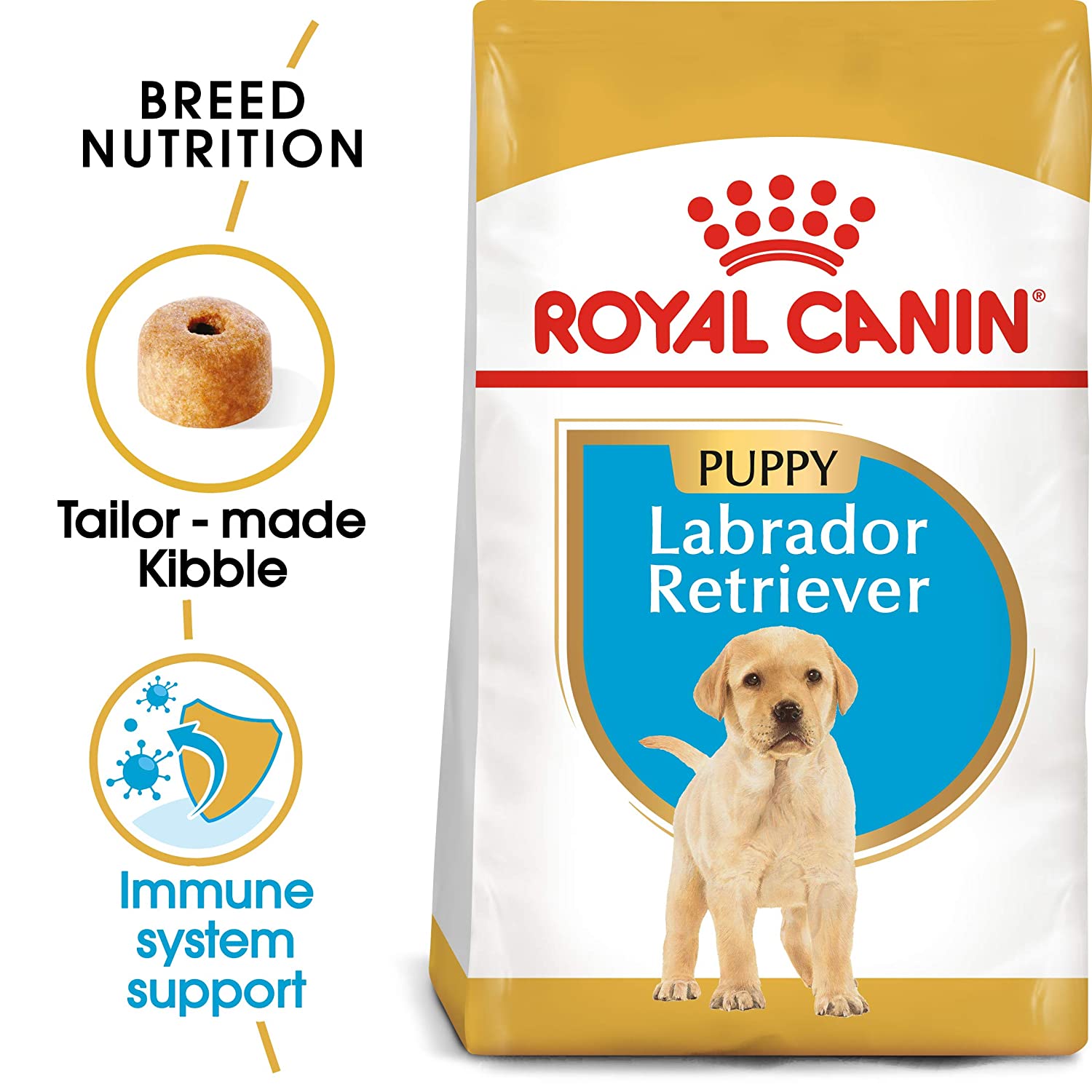 High-protein dry dog food for healthy growth
