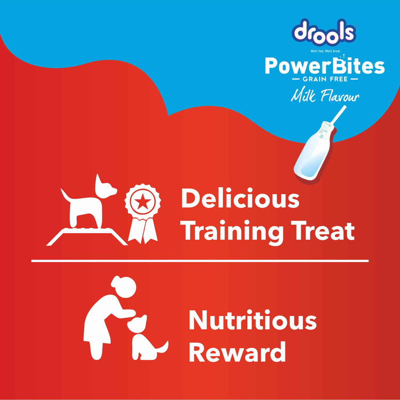 Drools Power Bites Milk Flavour Dog Treats 135 g