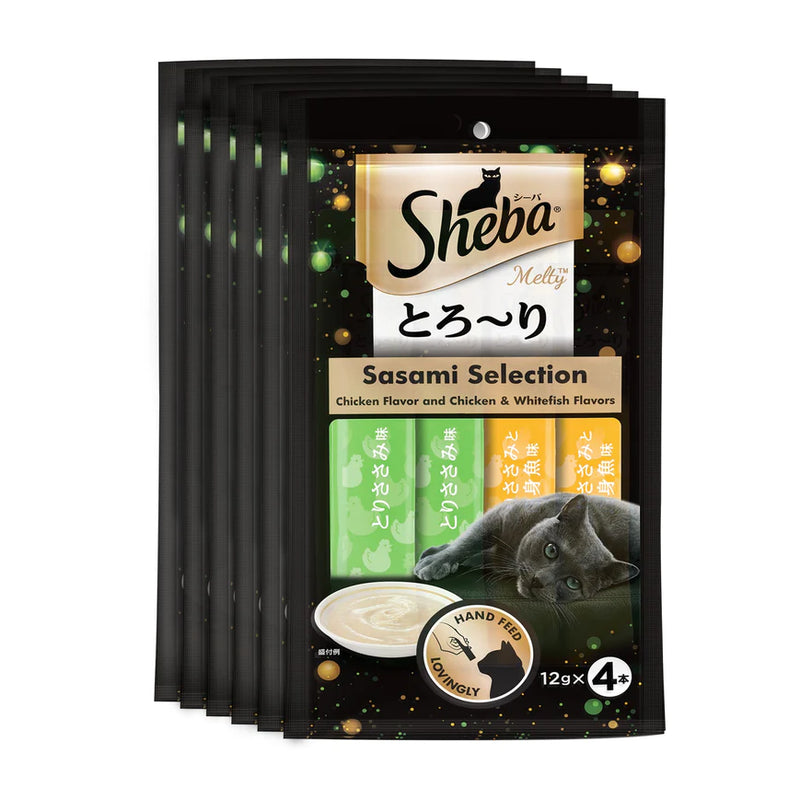 Sheba Melty Sasami Selection Flavour Cat Treat, 48 g