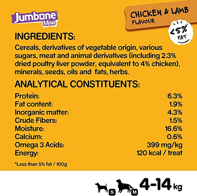 Pedigree Jumbone Mini Adult Dog Treats 160 g ( Pack of 6)