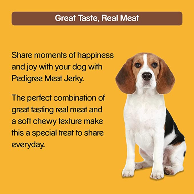 Pedigree Meat Jerky Adult Dog Treat , Grilled Liver 60 g (Pack of 6)