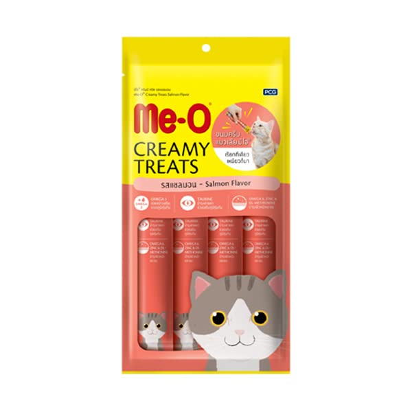 Me-O Creamy Treats for Cats of All Life Stages, 300g (Flavour: Salmon)