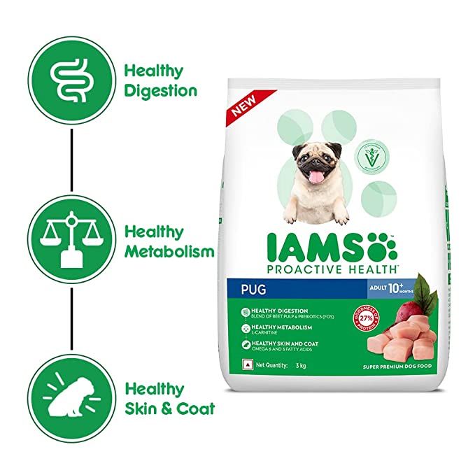 IAMS Proactive Health Adult PUG Premium Dog Dry Food