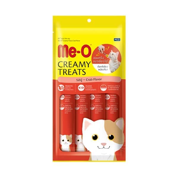 Me-O Creamy Treats for Cats of All Life Stages, 300g (Crab)