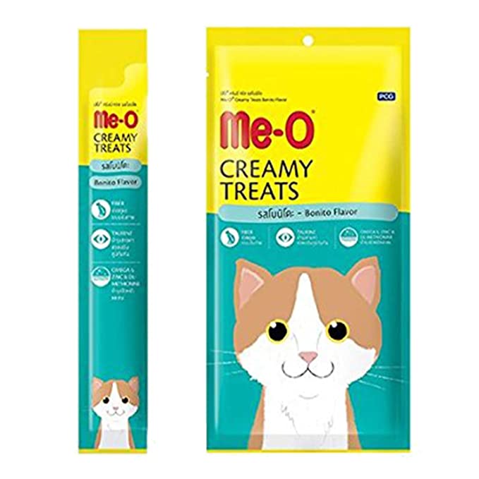 Me-O Creamy Treats for Cats, 300g (Flavour: Tuna & Bonito)