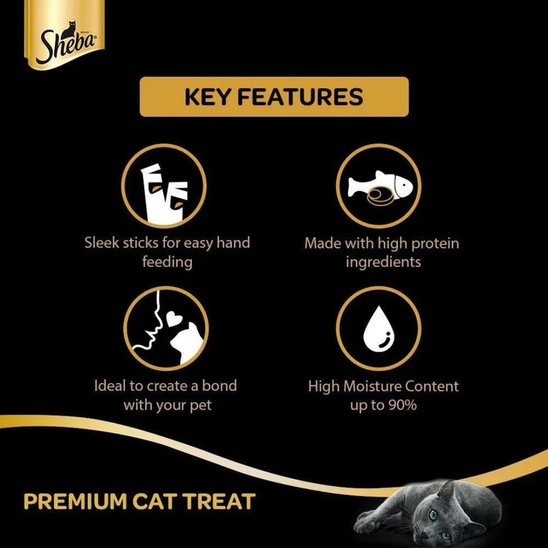 Sheba Melty Sasami Selection Flavour Cat Treat, 48 g